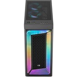 Aerocool Interstellar-G-BK-v1, Tower-Gehäuse schwarz, Tempered Glass