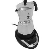 Bialetti Moka Timer, Espressomaschine silber/schwarz, 6 Tassen