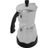 Bialetti Moka Timer, Espressomaschine silber/schwarz, 6 Tassen