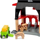 BRIO World Tierscheune mit Heuwaggon, Spielgebäude 