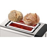 Bosch Kompakt-Toaster DesignLine TAT5P420DE edelstahl/schwarz, 970 Watt, für 2 Scheiben Toast