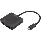 Digitus 2-Port MST Video Hub, Dockingstation USB-C, 2x HDMI