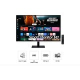 SAMSUNG Smart Monitor S32DM700UU, LED-Monitor 80 cm (32 Zoll), schwarz, UltraHD/4K, VA, WLAN, Bluetooth