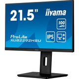 iiyama ProLite XUB2292HSU-B6, LED-Monitor 55 cm (22 Zoll), schwarz (matt), FullHD, IPS, AMD Free-Sync, 100Hz Panel