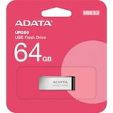 ADATA UR350 64 GB, USB-Stick nickel/schwarz, USB-A 3.2 Gen 1 (5 Gbit/s)