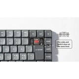 Keychron K3 Max, Gaming-Tastatur grau/orange, DE-Layout, Gateron Low Profile 2.0 Mechanical Brown, Hot-Swap, Aluminiumrahmen, RGB