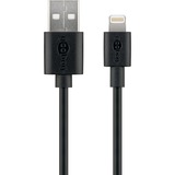 goobay Apple Lightning Ladeset 5 Watt, Ladegerät schwarz, 1 Meter Kabel