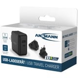 Ansmann USB-Ladegerät Travel Charger TC230PD schwarz, 1x USB-C, 1x USB-A, 30 Watt