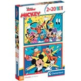 Clementoni Kinderpuzzle Supercolor - Disney Mickey  2x 20 Teile