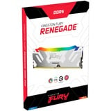 Kingston FURY DIMM 16 GB DDR5-6800  , Arbeitsspeicher weiß, KF568C36RWA-16, Renegade RGB, INTEL XMP