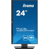 iiyama ProLite XUB2497HSN-B1, LED-Monitor 60.5 cm (23.8 Zoll), schwarz (matt), FullHD, IPS, USB-C, RJ-45, 100Hz Panel