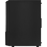 Aerocool Quantum-G-BK-v3, Tower-Gehäuse schwarz/grau, Frontpanel aus Acryl, Seitenteil aus Tempered Glass