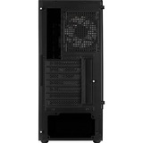 Aerocool Quantum-G-BK-v3, Tower-Gehäuse schwarz/grau, Frontpanel aus Acryl, Seitenteil aus Tempered Glass