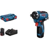 Bosch Akkuschrauber GSR 12V-35 HX Professional, 12Volt blau/schwarz, 2x Li-Ion Akku 3Ah, L-BOXX