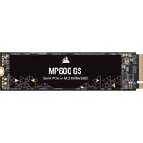 Corsair MP600 GS 500 GB, SSD schwarz, PCIe 4.0 x4, NVMe 1.4, M.2 2280