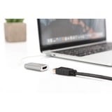 Digitus USB Adapter, USB-C Stecker > HDMI 4K Buchse weiß/silber, 20cm