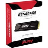 Kingston FURY Renegade Heatsink 1 TB, SSD schwarz, PCIe 4.0 x4, NVMe, M.2 2280, Heatsink