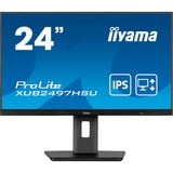 iiyama ProLite XUB2497HSU-B2, LED-Monitor 60.5 cm (23.8 Zoll), schwarz (matt), FullHD, IPS, USB-Hub, 100Hz Panel