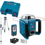 Bosch Rotationslaser GRL 400 H Professional, mit Baustativ blau, Koffer, rote Laserlinie