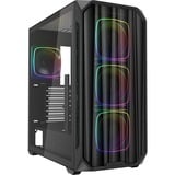 Sharkoon AK5M RGB , Tower-Gehäuse schwarz, Tempered Glass