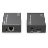 Digitus HDMI IP Extender Set, HDMI Verlängerung schwarz, 1x Sender, 1x Empfänger