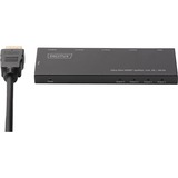 Digitus Ultra Slim HDMI Splitter, 1x4, 4K / 60 Hz schwarz