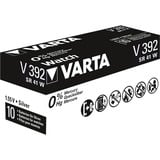 VARTA Silberoxid-Knopfzelle 392, Batterie silber, 10 Stück