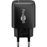 goobay USB-C PD GaN Schnellladegerät 25 Watt schwarz, Power Delivery 3.0