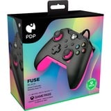 PDP Wired Controller - Fuse Black, Gamepad schwarz/pink, für Xbox Series X|S, Xbox One, PC