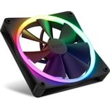 NZXT F140 RGB DUO Twin 140x140x25, Gehäuselüfter schwarz, 2er Pack, inkl. RGB-Controller, 140 mm