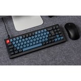 Keychron Q7, Gaming-Tastatur schwarz/blaugrau, DE-Layout, Gateron G Pro Brown, Hot-Swap, Aluminiumrahmen, RGB