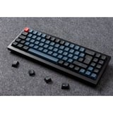 Keychron Q7, Gaming-Tastatur schwarz/blaugrau, DE-Layout, Gateron G Pro Brown, Hot-Swap, Aluminiumrahmen, RGB