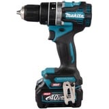 Makita Akku-Schlagbohrschrauber HP002GA202 XGT, 40Volt blau/schwarz, 2x Li-Ion XGT Akku 2,0Ah, MAKPAC