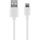 goobay USB-C Ladeset 5 Watt, Ladegerät weiß, 1 Meter Kabel USB-A > USB-C