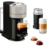 Krups Nespresso Vertuo Next & Aeroccino XN911B, Kapselmaschine hellgrau/schwarz