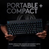 Logitech G PRO, Gaming-Tastatur schwarz, DE-Layout, GX Blue