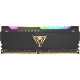 Patriot DIMM 8 GB DDR4-3600  , Arbeitsspeicher schwarz, PVSR48G360C0, Viper Steel RGB, INTEL XMP