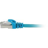 Sharkoon Patchkabel SFTP, RJ-45, mit Cat.7a Rohkabel blau, 50cm