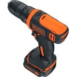 BLACK+DECKER Akku-Bohrschrauber BDODD12KA, 10,8Volt schwarz/orange, Li-Ionen Akku 1,5Ah, Koffer