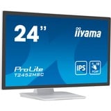 iiyama ProLite T2452MSC-W1, LED-Monitor 61 cm (24 Zoll), weiß/schwarz, FullHD, IPS, Touchscreen