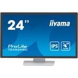 iiyama ProLite T2452MSC-W1, LED-Monitor 61 cm (24 Zoll), weiß/schwarz, FullHD, IPS, Touchscreen