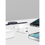 Ansmann Home Charger HC130PD-mini, 30 Watt, Ladegerät weiß, 1x USB-C, GaN, PowerDelivery, Multisafe-Technologie