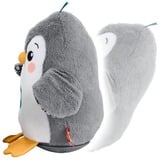 Fisher-Price Flatter & Wackel Pinguin, Kuscheltier schwarz/weiß