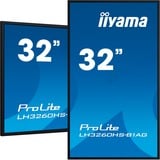 iiyama LH3260HS-B1AG, Public Display schwarz, FullHD, IPS, Quad-Core