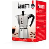 Bialetti Moka Express, Espressomaschine silber, 12 Tassen