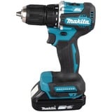 Makita Akku-Bohrschrauber DDF487RAJ, 18Volt blau/schwarz, 2x Li-Ionen Akku 2,0Ah, MAKPAC