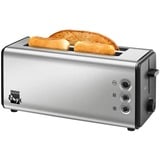 Unold Toaster OnyxDuplex silber/schwarz, 1.400 Watt, für 4 Scheiben Toast