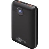 goobay Powerbank Kompakt 20.000 mAh schwarz, 20 Ah, 1x USB-A, 1x USB-C, Power Delivery, Quick Charge