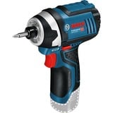 Bosch Akku-Drehschlagschrauber GDR 12V-105 Professional blau/schwarz, ohne Akku und Ladegerät, in L-BOXX