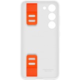 SAMSUNG Silicone Grip Case, Schutzhülle weiß/orange, Samsung Galaxy S23